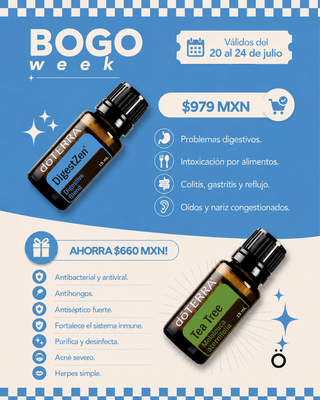 Bundle 2X1 BOGO 2: DigestZen 15ml + Árbol de Té 15ml 2X1 BOGO 2: DigestZen 15ml + Árbol de Té 15ml